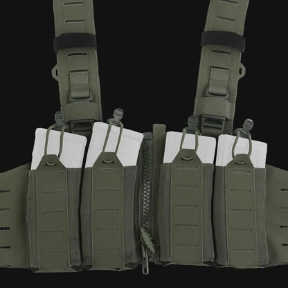 Lightweight MOLLE with Mag Pouch H-Style Strap SF Vest Chest Rigs