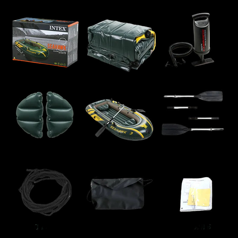 Sea Hawk 2/3 Person Thickened Inflatable Fishing Raft