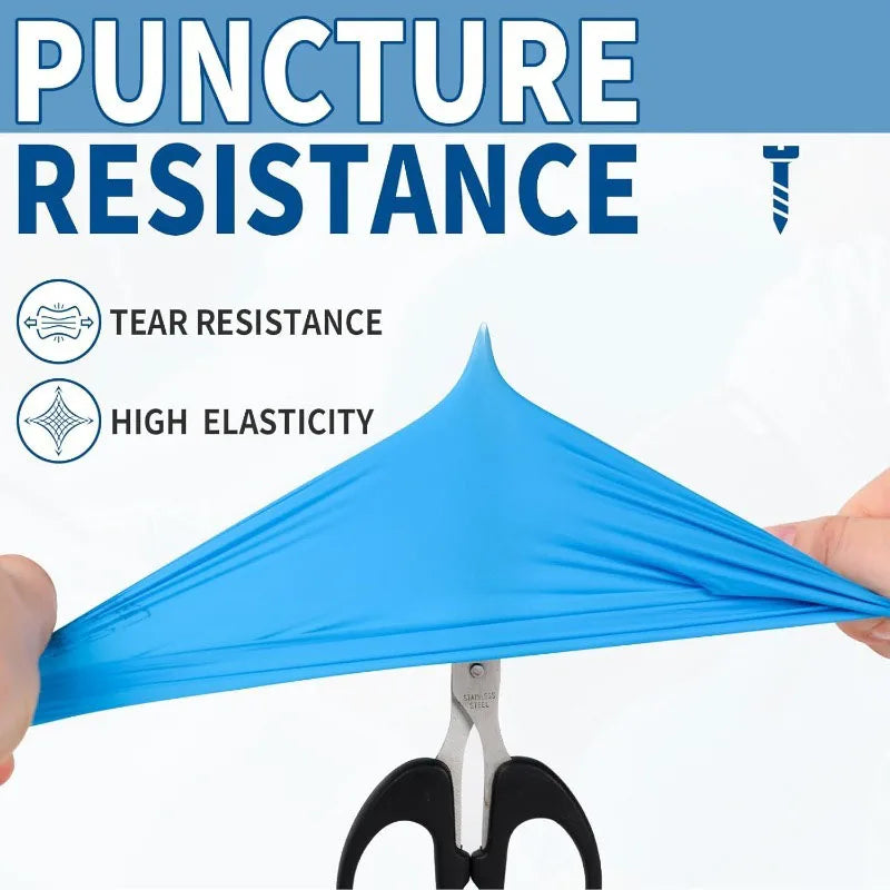 10-100PCS Blue Nitrile Disposable Gloves Latex Free