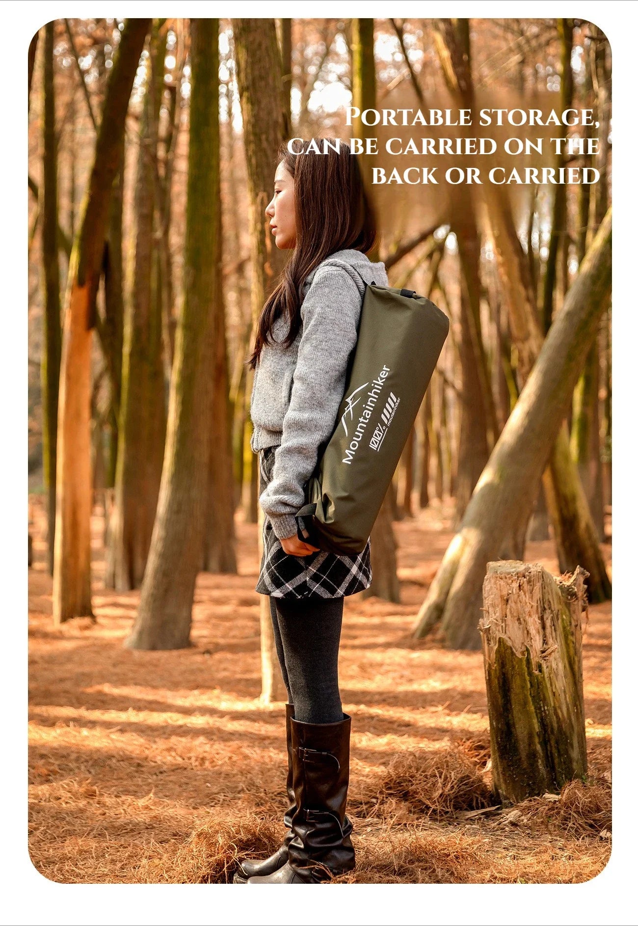 Foldable Camping Bed with A Load Capacity of 150 Kg
