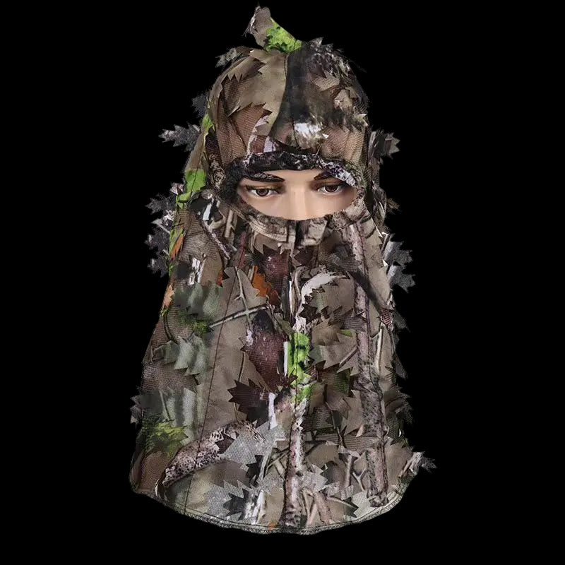 3D Leaf Camouflage Face Mask Ghillie