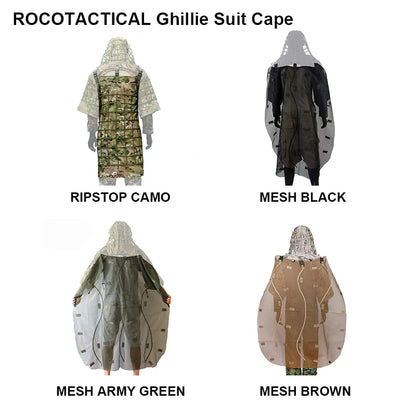 Tactical Ghillie Viper Hood 3D Leaf