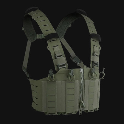 Lightweight MOLLE with Mag Pouch H-Style Strap SF Vest Chest Rigs