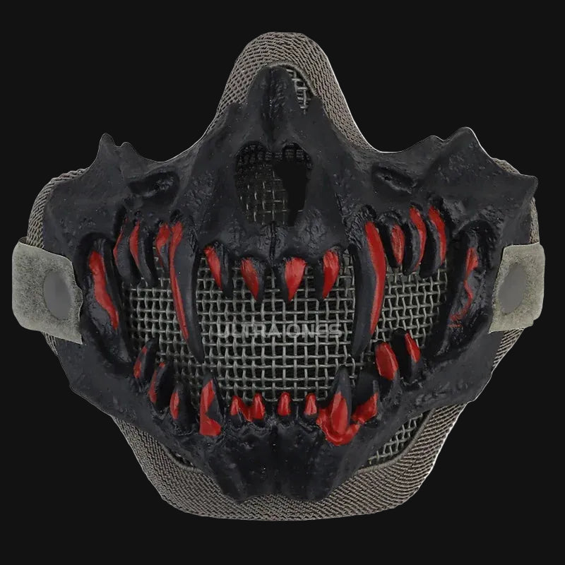 Tactical Half-Face Steel Mesh Mask