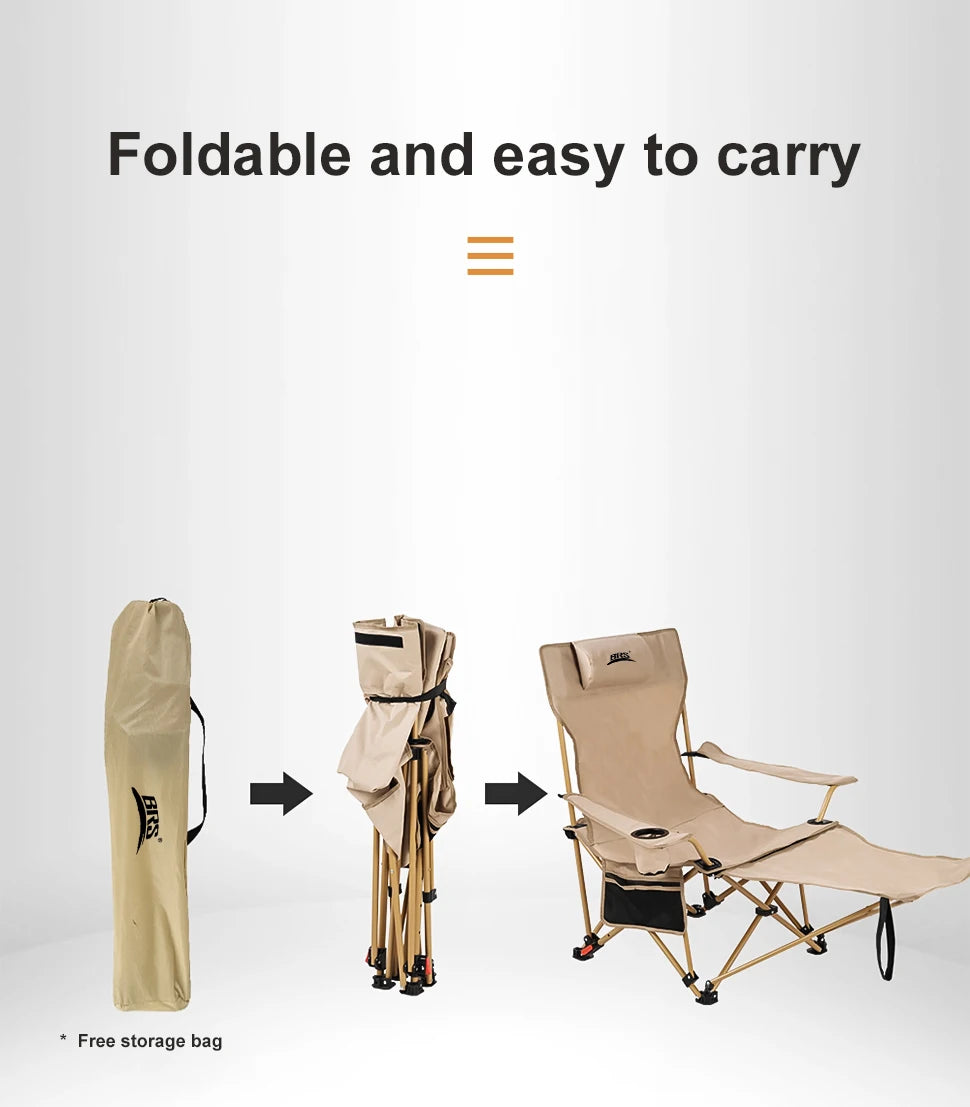 2-in-1 Reclining Camping Chair