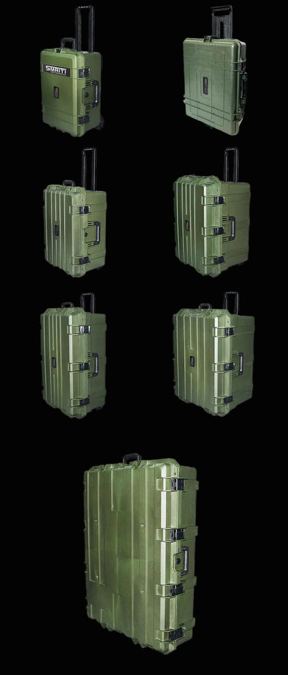 IP67 Waterproof Military Hard Case Organizer Trolly