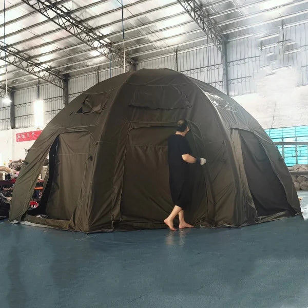 Round Round Air Oxford Cloth Material Inflatable Glamping Outdoor Camping Tent With Air Conditioning- Limited time discount