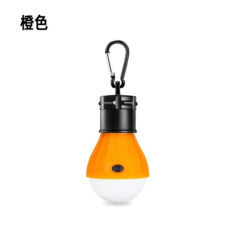 1pc Tent Hanging Lamp 3Modes LED Bulb Carabiner Portable Lantern Outdoor SOS Camping Lamp Emergency Lighting Travel Lamp Battery