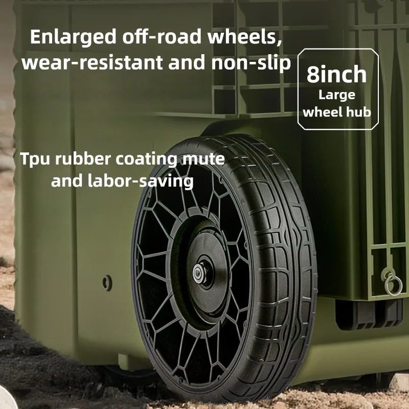 Stacked Waterproof Storage Box Trolley Case Set