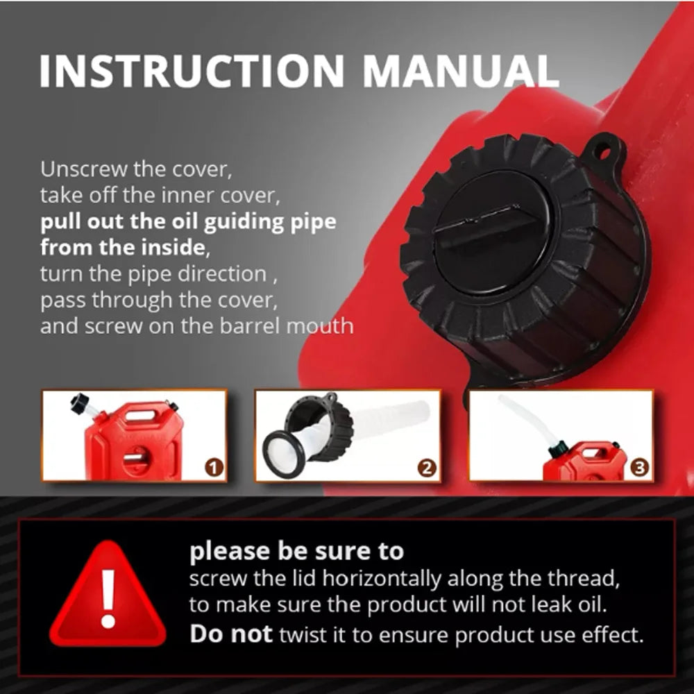 20L Jerry Can Fuel Container With Lock&Key