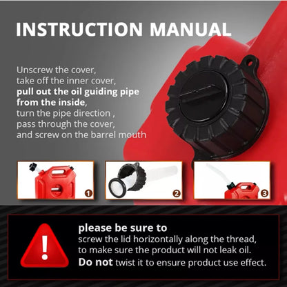20L Jerry Can Fuel Container With Lock&Key