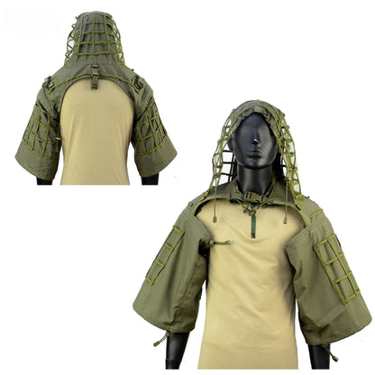 Tactical Ghillie Viper Hood 3D Leaf