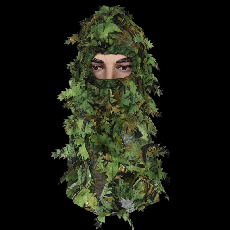 3D Leaf Camouflage Face Mask Ghillie