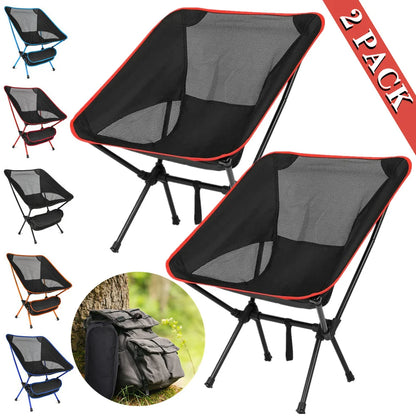 1 or 2-Pcs Ultralight Camping Chair