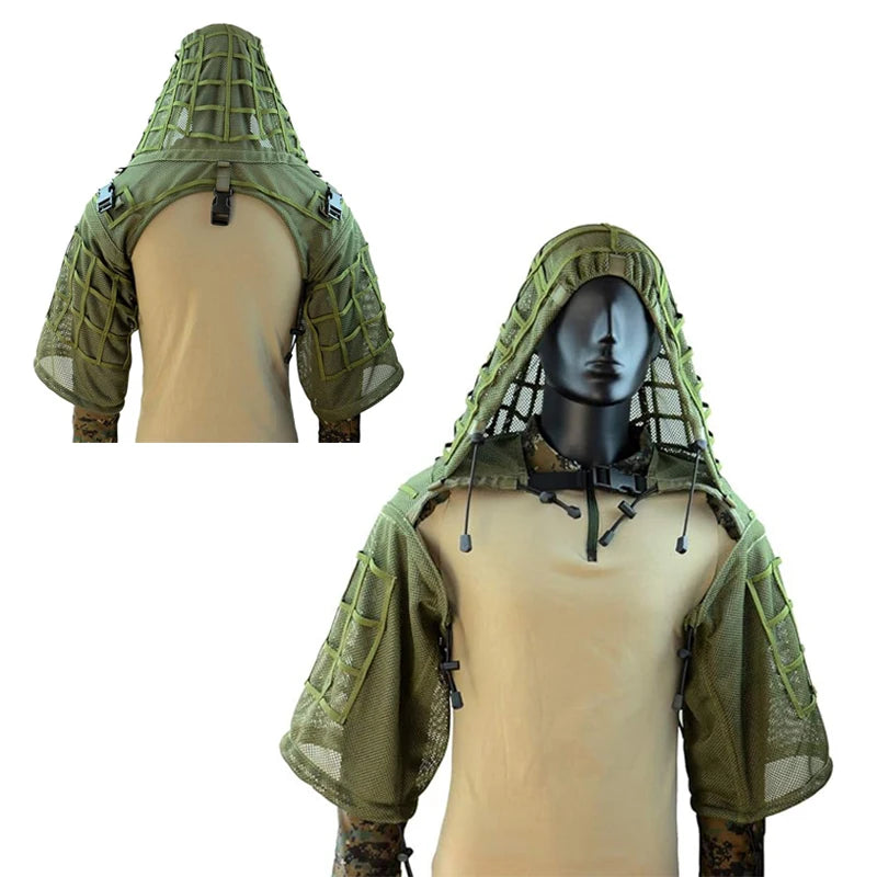 Tactical Ghillie Viper Hood 3D Leaf