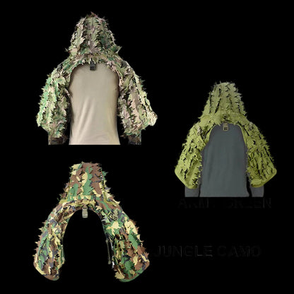 Tactical Ghillie Viper Hood 3D Leaf