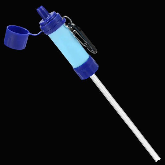Hot Sale Outdoor Drinking Water Filtration Purifier Emergency Life Portable Survival Straw Water Filter Travel Camping Supplies