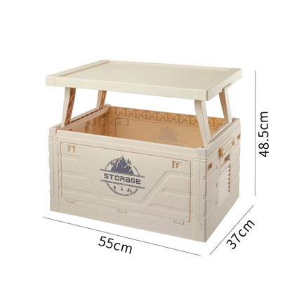 Outdoor Camping Folding Storage Box Table