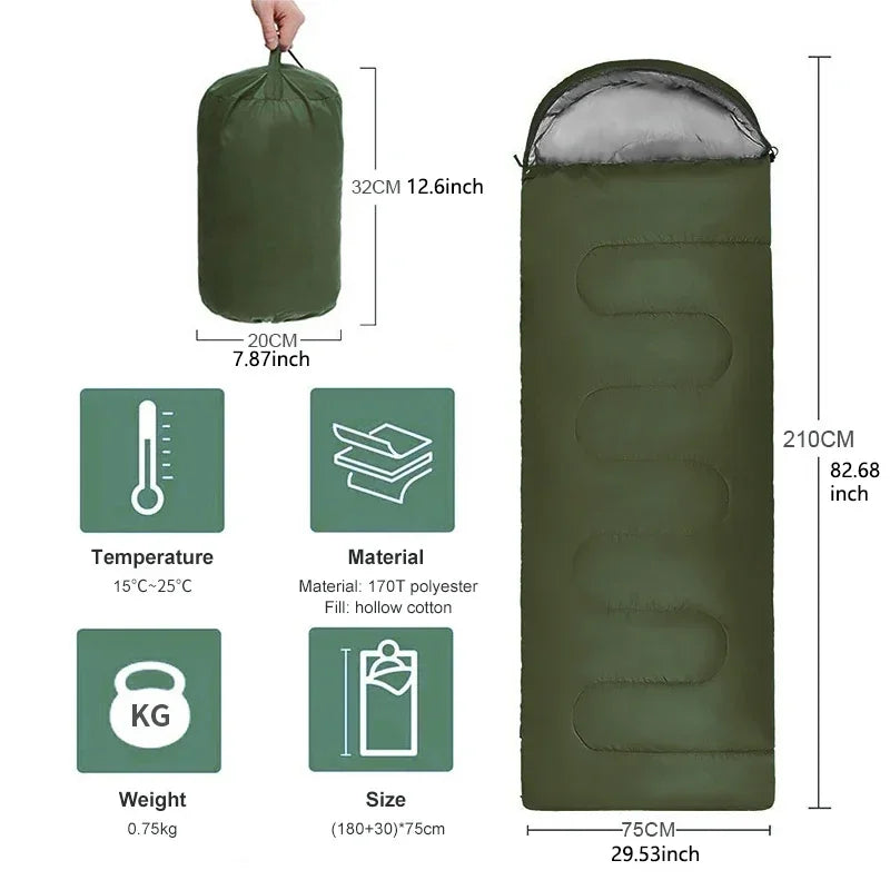 Camping Waterproof 4 Season Sleeping Bag