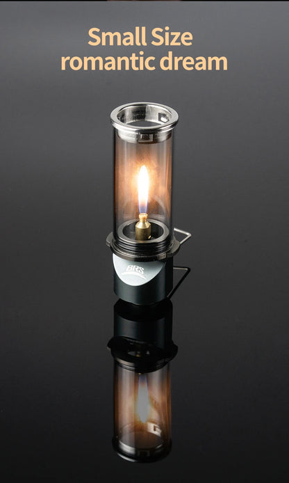 BRS-55 Dreamlike Candlelight Lamp Windproof Candle Light Gas Burner Stove Outdoor Camping Lights Tent Lighting Equipment