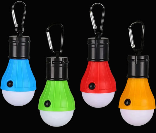 1pc Tent Hanging Lamp 3Modes LED Bulb Carabiner Portable Lantern Outdoor SOS Camping Lamp Emergency Lighting Travel Lamp Battery