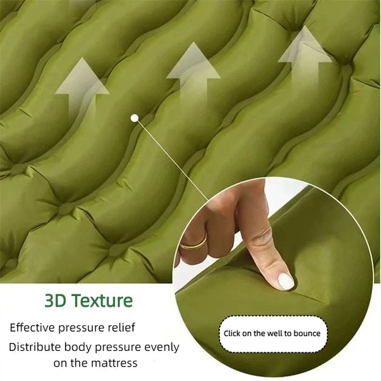 Ultra-Light Inflatable double Sleeping Pad with Built-In Foot Pump