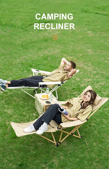 2-in-1 Reclining Camping Chair