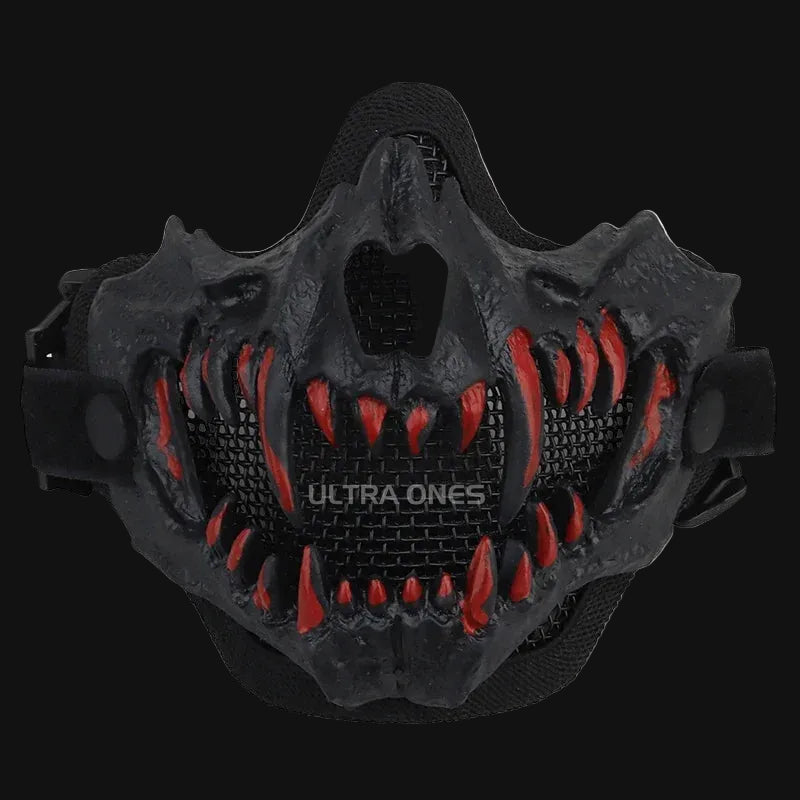 Tactical Half-Face Steel Mesh Mask