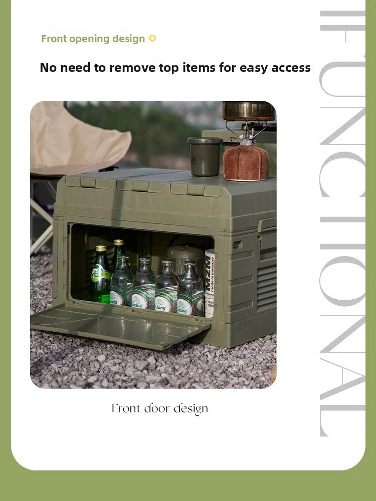 Outdoor Camping Folding Storage Box Table