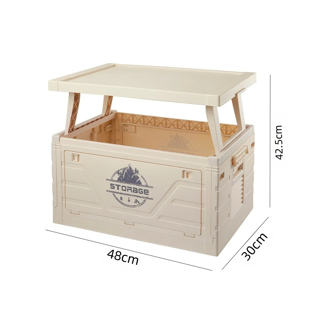 Outdoor Camping Folding Storage Box Table