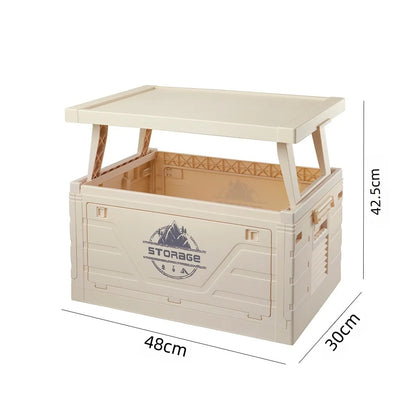 Outdoor Camping Folding Storage Box Table