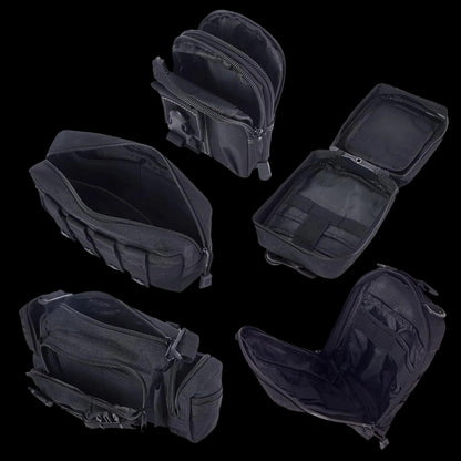 Tactical Car Seat Back Organizer 5 Detachable Molle Pouches
