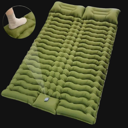 Ultra-Light Inflatable double Sleeping Pad with Built-In Foot Pump