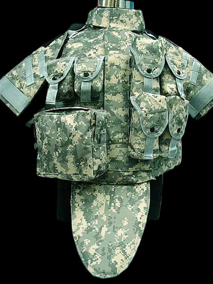 Camouflage Mockup Armor With Pouch/Pad - Bushman Outpost