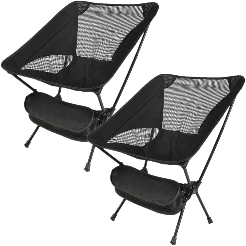 1 or 2-Pcs Ultralight Camping Chair