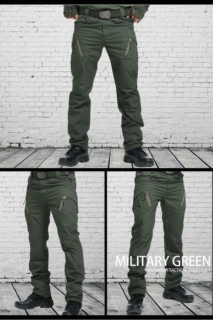 Mens Waterproof Elastic Cargo Pants - Bushman Outpost