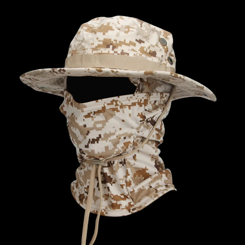 Camouflage Boonie Hat Balaclava Set
