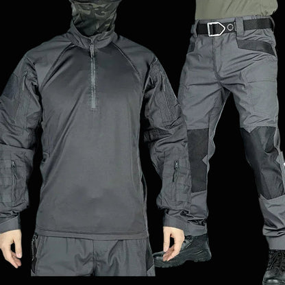 Tactical Outdoors Breathable Camo Uniform 2 Pcs Sets