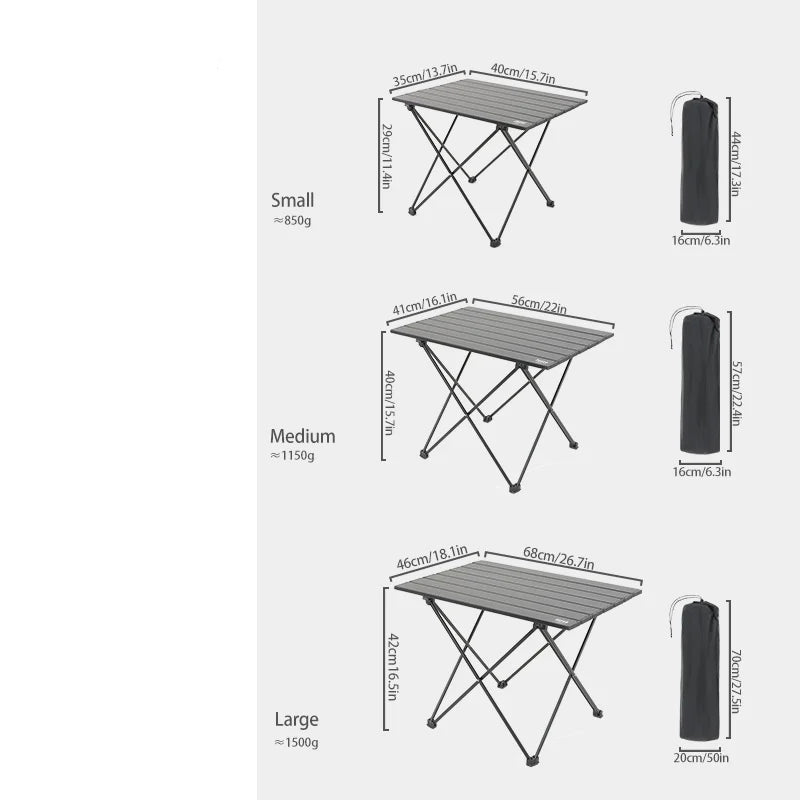 Ultralight Portable Folding Camping Table