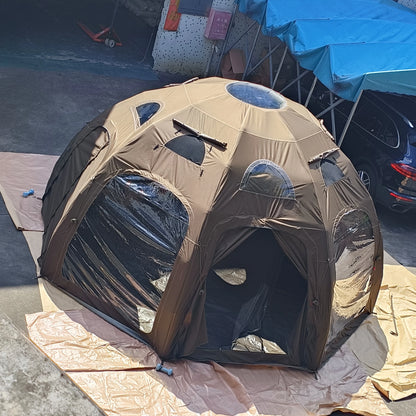 Round Round Air Oxford Cloth Material Inflatable Glamping Outdoor Camping Tent With Air Conditioning- Limited time discount