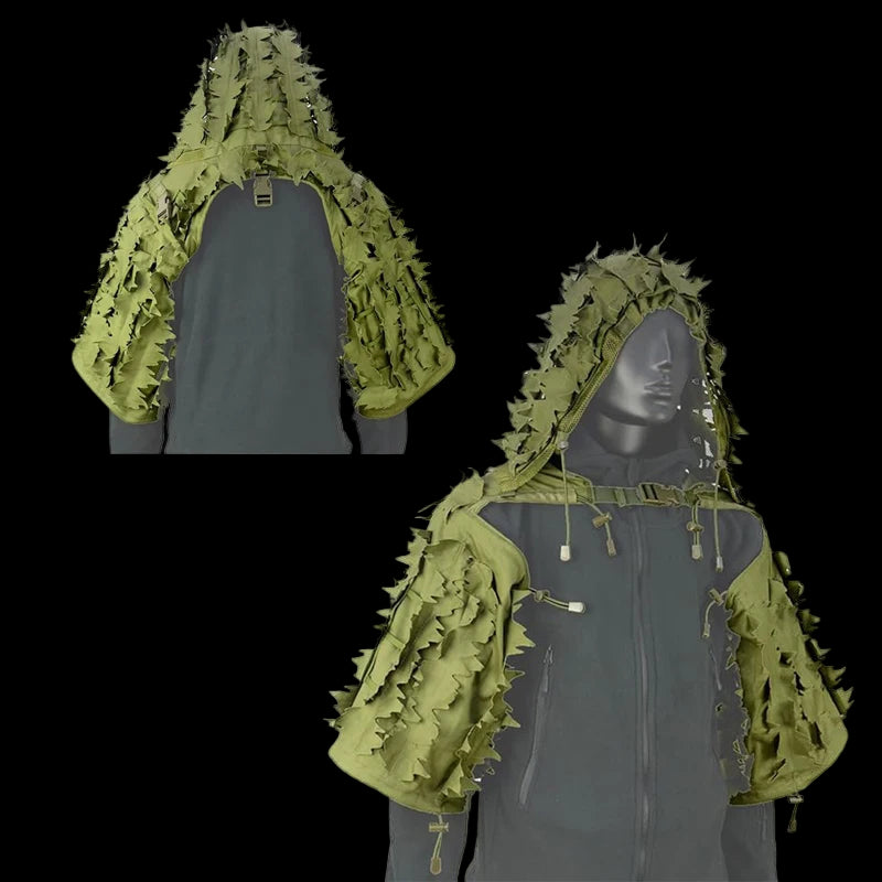 Tactical Ghillie Viper Hood 3D Leaf
