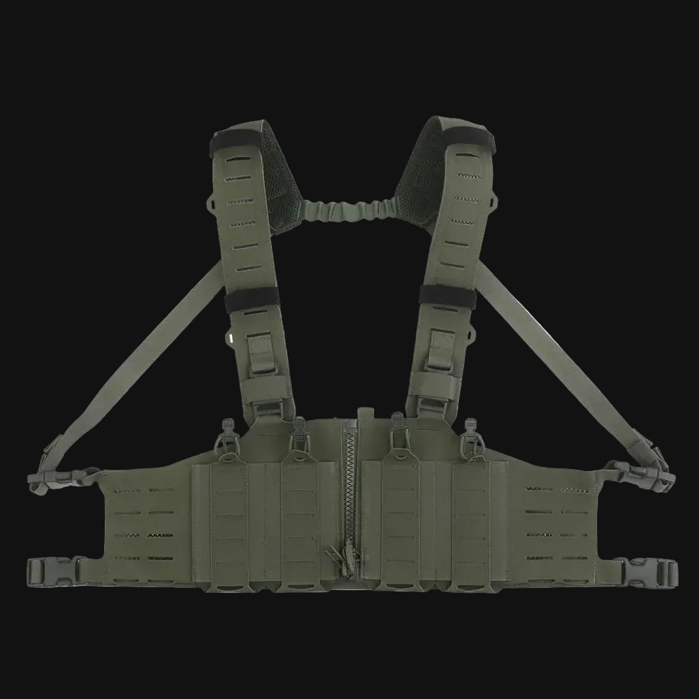 Lightweight MOLLE with Mag Pouch H-Style Strap SF Vest Chest Rigs