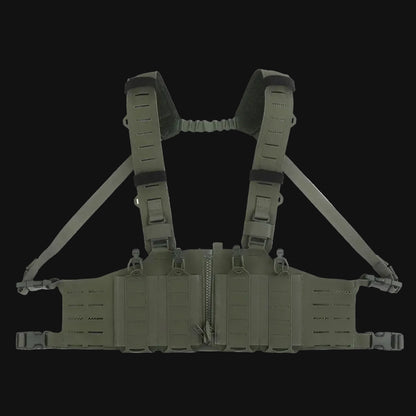 Lightweight MOLLE with Mag Pouch H-Style Strap SF Vest Chest Rigs