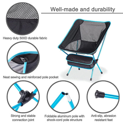 1 or 2-Pcs Ultralight Camping Chair