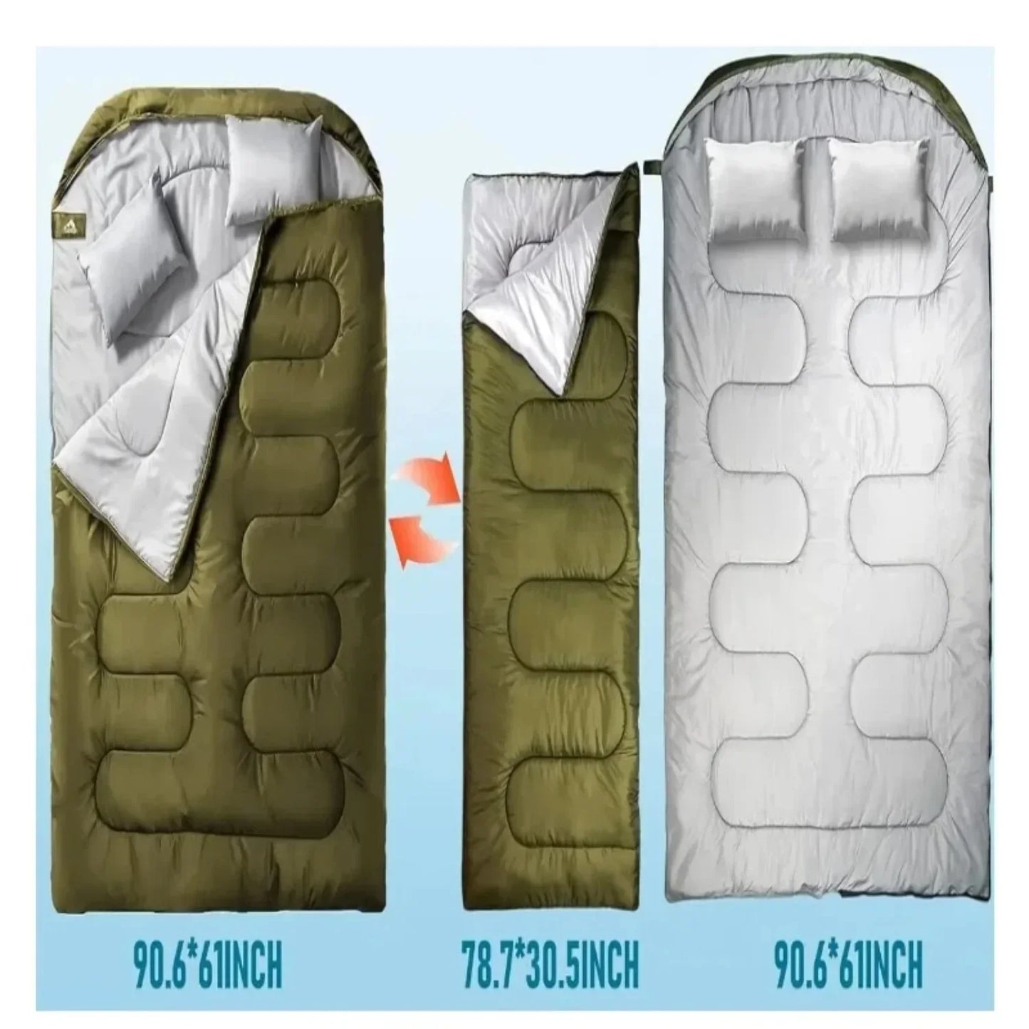 Two Person Adult Sleeping Bag 220*150CM