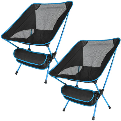1 or 2-Pcs Ultralight Camping Chair