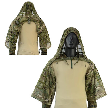 Tactical Ghillie Viper Hood 3D Leaf