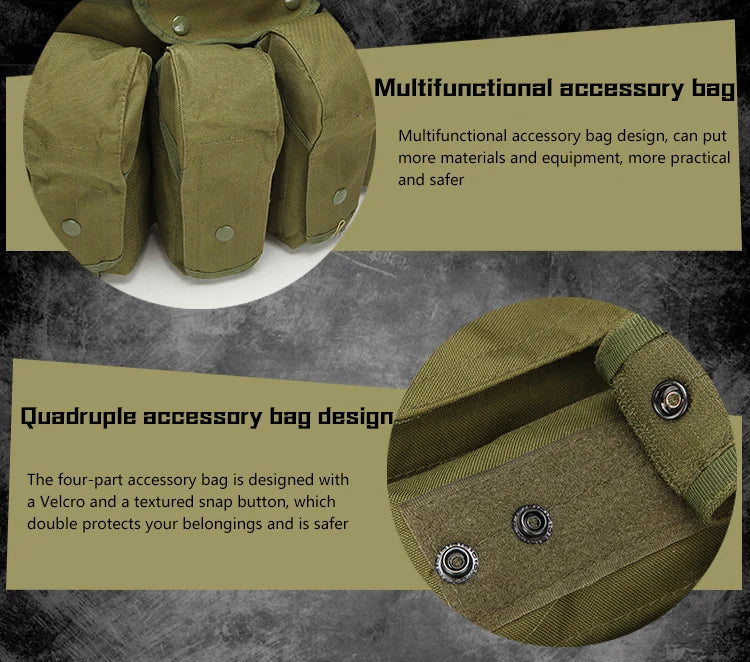 Tactical MOLLE Quick Release AK Vest