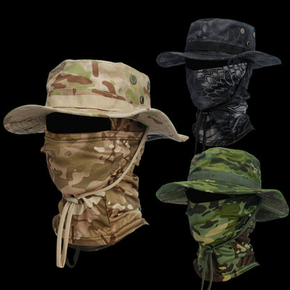 Camouflage Boonie Hat Balaclava Set